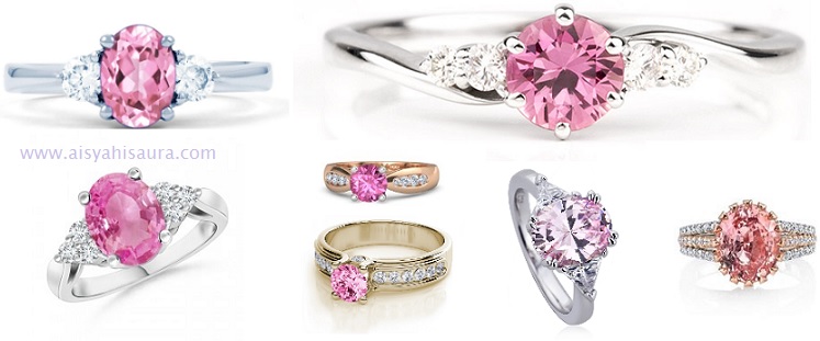 keindahan cincin safir pink