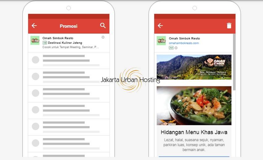 iklan gmail bisnis kuliner online